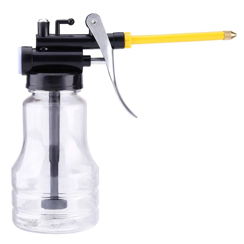 Transparent High Pressure Oiler Lubrication Oil Can Bottle Flex Manual Oiling Gun