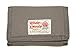 Rough Enough Mufti-functional Classic Stylish Vintage Fancy Mini Small Size Canvas Wallet Purse Holder Organizer Case With Durable YKK Zipper Trifold Coin Pocket for kids(Grey)