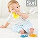Mayapple Baby Teething Toys, Nautical Silicone Teethers (Set of 3), Suri The Octopus and Friends Teether - Lemon Set - Patented