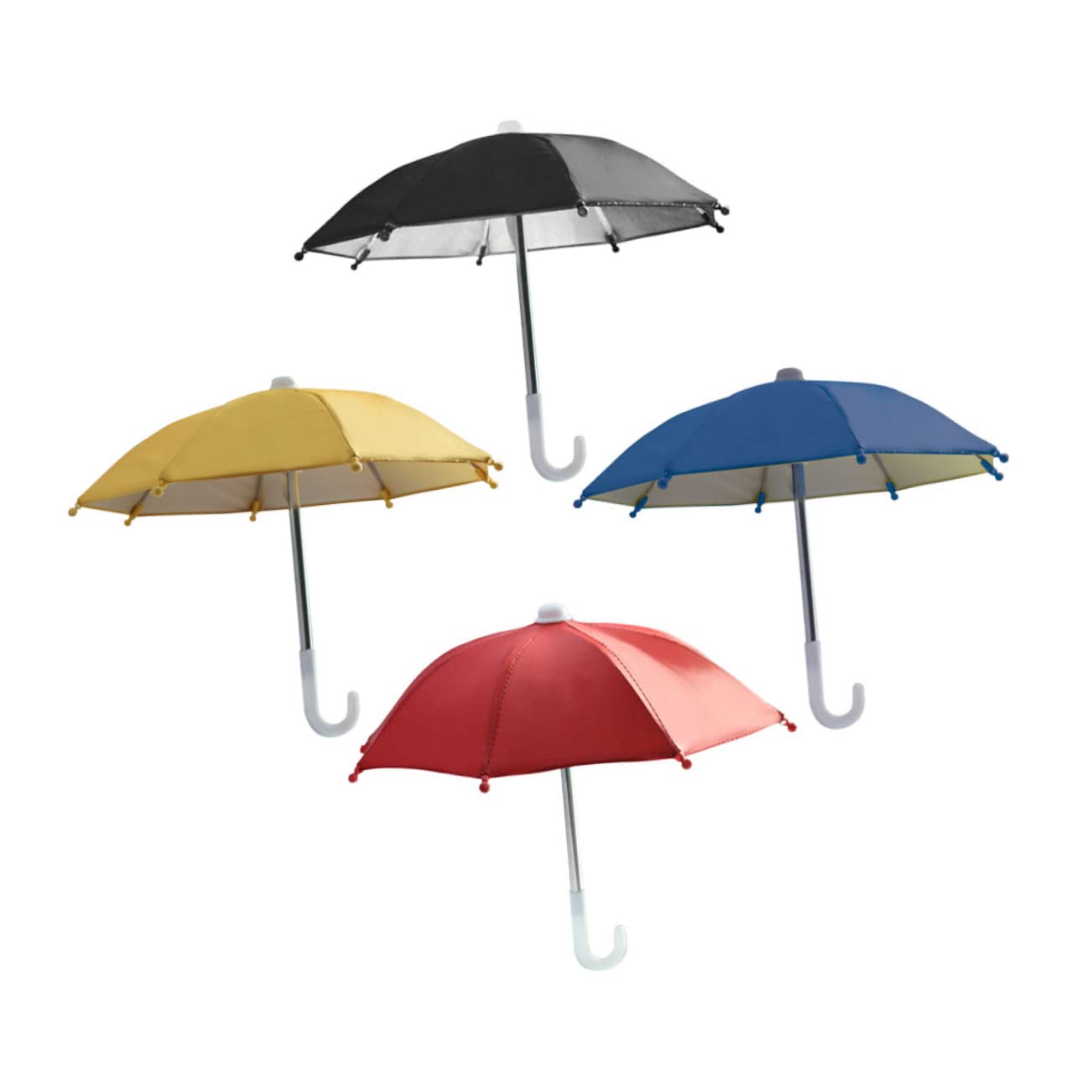 Homoyoyo Parasol 4pcs Motorcycle Umbrella Car Cell Phone Mount Cell Phone Mounts for Bicycles Out Door Decor Sun Shield Mini Umbrella for Parasol Mini