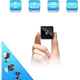 Bluetooth WLAN Mini Kamera, MHDYT HD 1080P WiFi Akku Überwachungskamera, Kleine Nanny Cam mit Bewegungsmelder, Infrarot Nachtsicht und Bluetooth Lautsprecher, Mikro Wireless Innen/Aussen IP Kamera