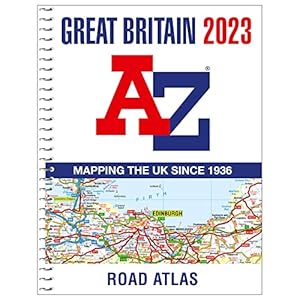 Great Britain A-Z Road Atlas 2023 (A4 Spiral) Spiral-bound – 1 oktober 2022