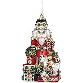 Mark Roberts 2021 Jeweled Nutcracker Christmas Ornaments: Red/Green 8" Hanging Decor for Festive Christmas Tree Decoration