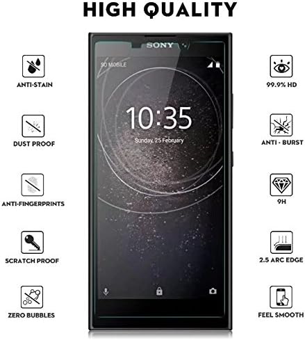 Samsung Galaxy S9 Plus Screen Protector, [Full Screen Glued] UOJGOH Full Coverage Full Glue Edge to Edge Ultra Clear Scratch Resistant Tempered Glass Screen Protector Protective Film for Samsung Galaxy S9 Plus-Black