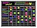 Magnetic Refrigerator Chalkboard Dry Erase Chore Responsibility Activity Reward Star Exercise Diet Nutrition Chart Children Kids Teens Mom Teacher in Home Kitchen Classroom 12