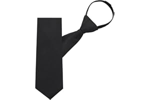 Mantieqingway Zipper Ties for Men Boy Pre-tied Adjustable Neck Ties 19' 'for School Uniform Graduation Business Wedding