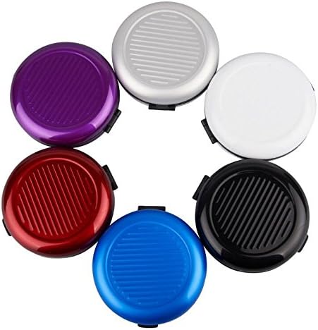 Yuchoi Round Aluminum Euro Coin Dispenser Storage Coins Wallet Aluminum Coin Box