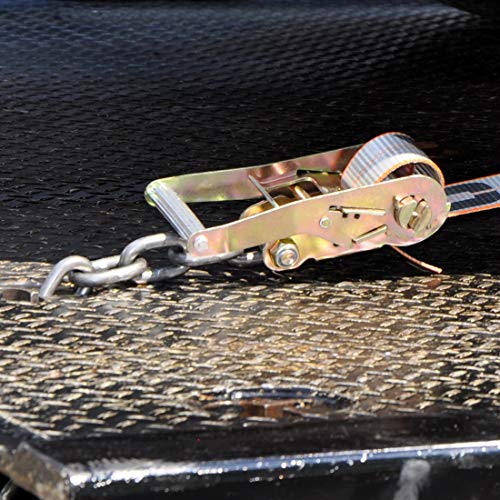 Set of 4 VULCAN 8Point Roll Back Vehicle Tie Down Kit with Chain Tails