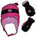 N'Ice Caps Little Girls and Baby Snow Embroidered Fleece Hat and Mitten Set