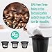 CAPMESSO Reusable Espresso Capsules -Refillable Capsule Coffee Pods Filters Reusable 200 Times Compatible with Nespresso Original Line Machines (Black, 20 Pods+20 Lids+Scoop1)