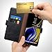 NUVAVO Galaxy Note 9 Wallet Case - Premium Leather Wallet Case with ID Card Holder Flip Magnetic Closure Cover for Samsung Galaxy Note 9 Phone Black