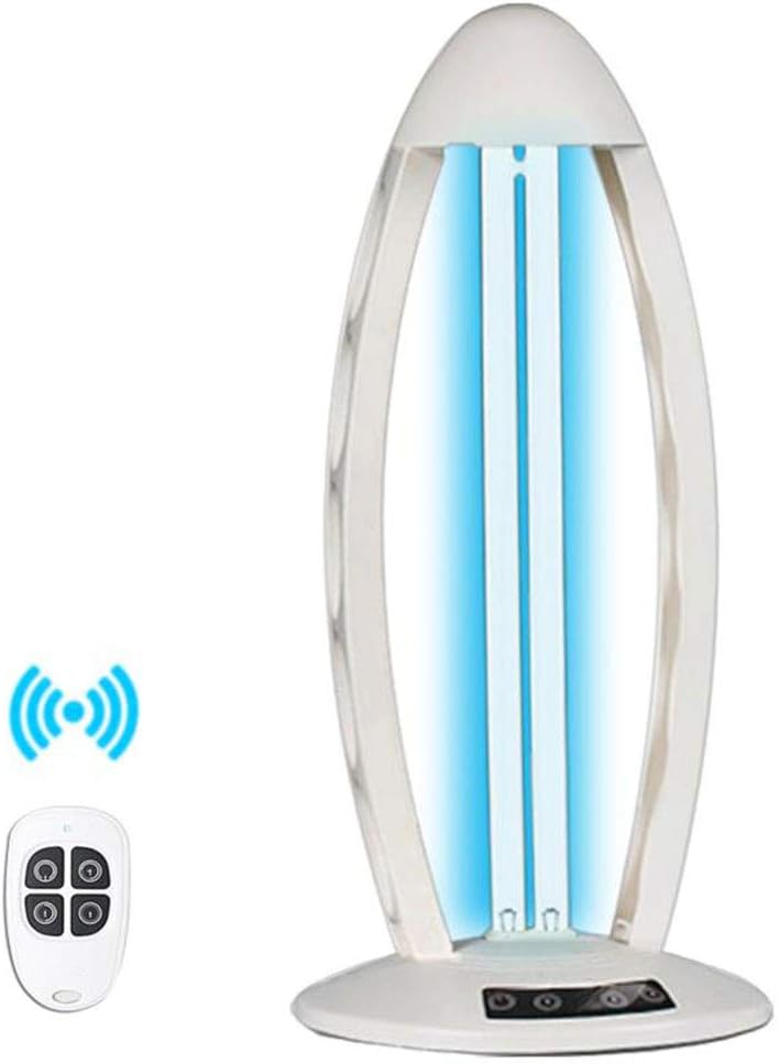YZZR 38W Disinfection Lamp UV Sterilization Light Portable UV Germicidal Lamp,Home Remote Control Timer,UV Ozone Bactericidal Antimicrobial,remove Odor,clean Air,antibacterial Rate 99%