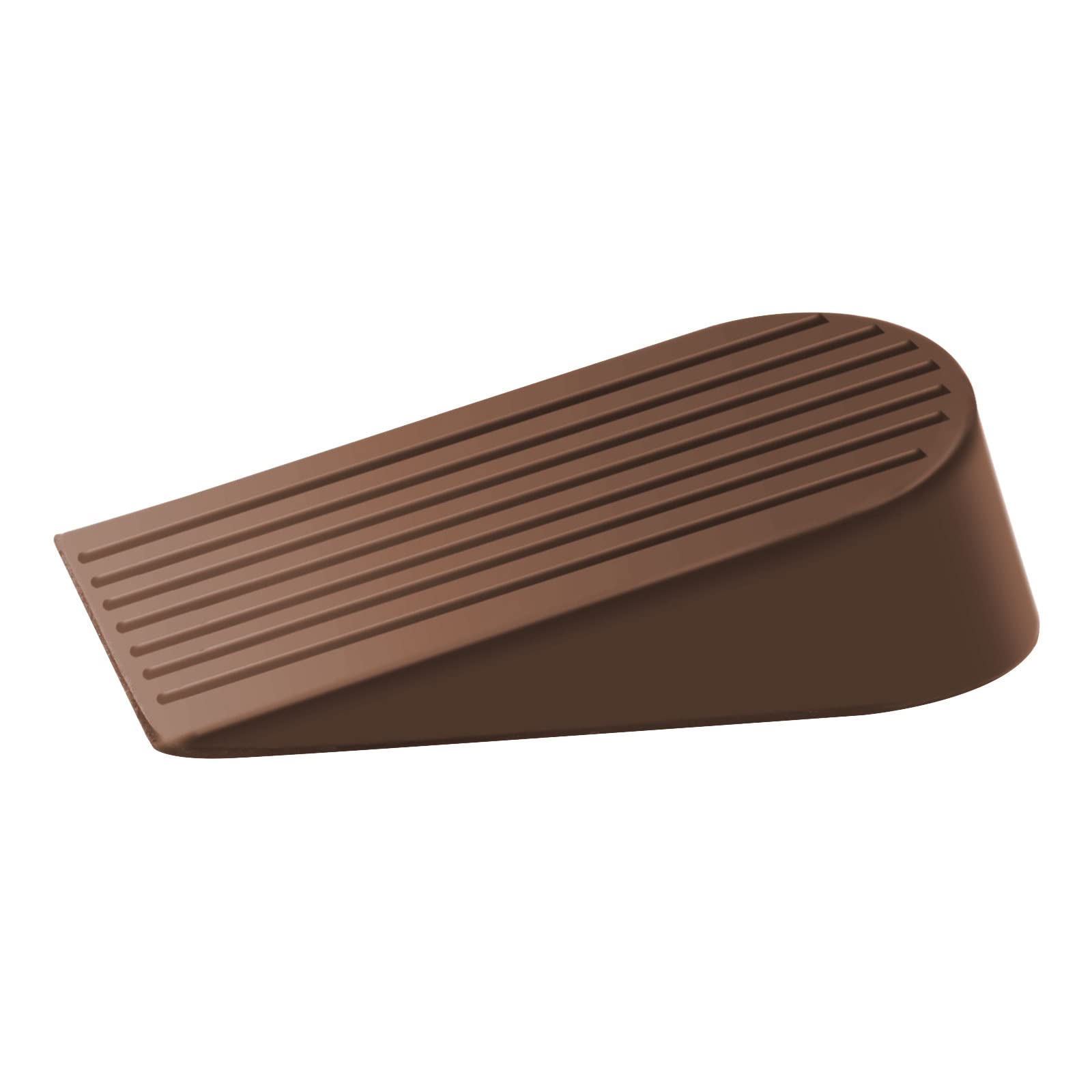 TOKPLNU Door Wedges, Extra Large Rubber Door Stop Wedge Heavy Duty Non-Slip Door Wedge Stoppers Holders for Floor, Gate, Homes, Garden, Outdoor, 1Pack, Brown — image 1