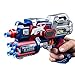 Techcity Big League Blaster Gun Captain America Foam Darts Toy Gun with 10 Refill Foam Bullet Darts and Dart Board Handgun Toy for Kids