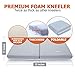 Overcrest Baby Bath Kneeler and Elbow Cushioned Tub Rest Set, Premium Extra Thick 23 x 12 x 2 inch Foam Mat Protection for Parents, Double Stitched Deeper Pockets, Secure Non-Slip, Quick Drying, Grey