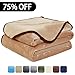 EASELAND Soft King Size Blanket All Season Warm Fuzzy Microplush Lightweight Thermal Fleece Blankets for Couch Bed Sofa,90x108 Inches,Camel