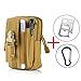Tactical MOLLE Pouch EDC Utility Waist Belt Gadget Gear Bag Tool Organizer with Cell Phone Holster Holder VEBox (Khaki)