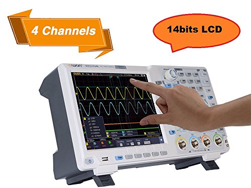 OWON XDS3104AE Oscilloscope, 100 MHz, 4 Channels Standard with Touch Screen I2C/SPI/RS232 decoding/CAN decoding+ 13200mA Battery