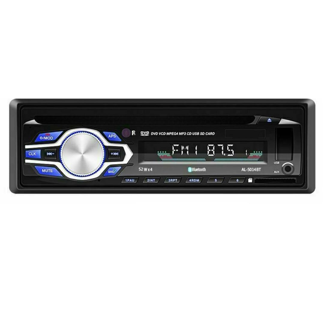 BOOMBOOST Car Stereo With Bluetooth DVD CD Player MP3 Stereo Car Handfree Autoradio Audio Radio With Remote Control 1 Din 12V