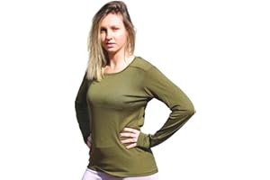 Roman Trail Outfitters Women's 100% Merino Wool Long Sleeve Shirt - Moisture Wicking - Ultralight and Soft - Odor Base Layer