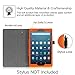 Fintie Folio Case for Amazon Fire HD 8 (Previous Generation - 6th) 2016 release - Slim Fit Premium Vegan Leather Standing Protective Cover With Auto Wake / Sleep, Orange