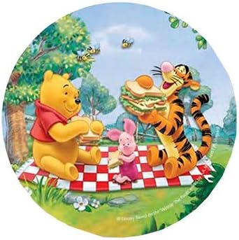 ~DISNEY WINNIE THE POOH CAKE TOPPER 20.5 CM EDIBLE WAFER / RICE III. PAPER CUP CAKE DECORATION TOPPERS BIRTHDAY PARTY KIDS WEDDING