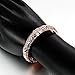 DILANCO 18K Rose Gold-Plated Bangle Bracelet for Women