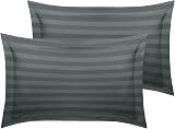 MOONLIGHT20015 Double Duvet Set Reversible Stripes Charcoal 200x200 CM view 8