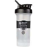 BlenderBottle Classic V2 Plastic Shaker Bottle 28 oz Clear/Black