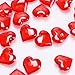 Mayam 150 Pieces Acrylic Hearts for Valentine's Day Heart Ornaments Wedding, Party Vase Fillers Table Scatter Decoration (Red)