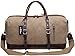 IBLUE Oversized Pu Leather Trim Travel Tote Duffel For Men,Weekend Shoulder Bag Weekender Overnight Carryon Handbag Durable Water-proof Bag,#B003(Pu Leather Navy Color)