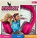 Kidrox Wired Kids Headphones, Volume Limited with Padded Cushions and Removable Size-Adjuster, Safe for Children (Pink)