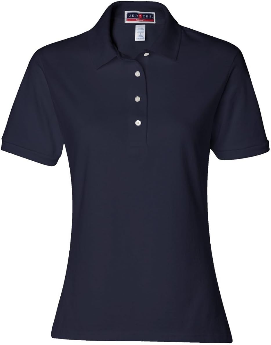 Jerzees Ladies' SpotShield Jersey Polo Shirt at  Women’s Clothing store