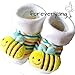 Foreveryang Unisex Baby Cute 3D Cartoon Short Sock Slipper Shoe Bootie Bee