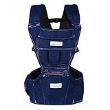 Bundle Tumble Stylish Jeans Hipseat Baby & Toddler Carrier with Adjustable Straps - 3 in 1 Carry Positions -Ergonomic Soft Baby Front & Back Position Carrier for Baby - From 3 - 40 Month