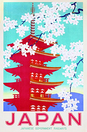 Culturenik Japan Japanese Government Railways Vintage Travel
Advertising Decorative Art Poster Print 24x36