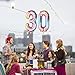 40inch Number 30 Balloons 30th Birthday Decoration Rainbow Color Jumbo Foil Mylar Balloon for 30 Birthday Party Decoration Supplies (40inch Number 30)