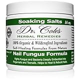 Dr. Cole's Organic Anti-fungal Hand & Foot Soaking Salts - Extra Strength, Herbal, Anti-fungus Treatment for Finger nails, Toenails & Athletes Foot Infections - Disinfects & Repairs Skin & Nails