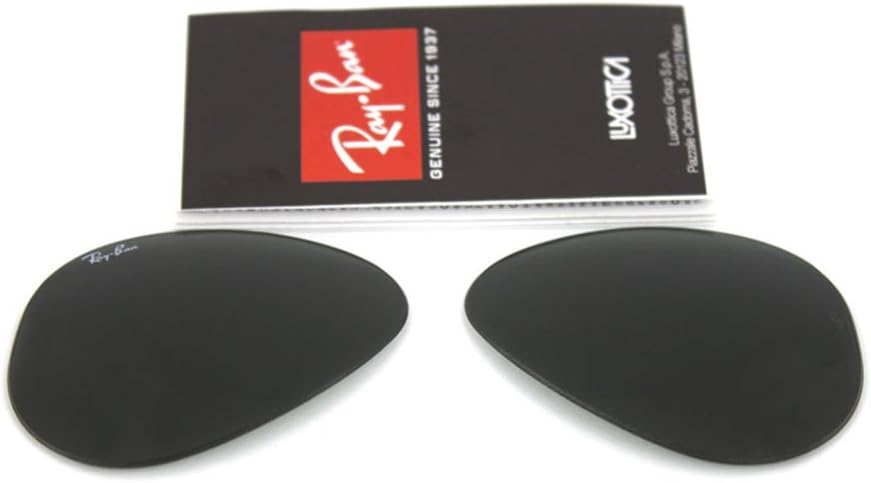 Ray Ban replacement lenses RB3025 Aviator large Metal GENUINE (Green/Grey G15, 58)