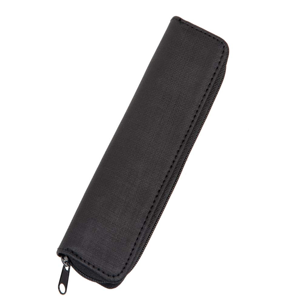 Alassio 2731 – Pen Case Made of Polyester, Case in Black, Pen Case Approx. 17 x 5 x 2 cm, Compact Fabric case with Pen Loops for 2 Writing Instruments