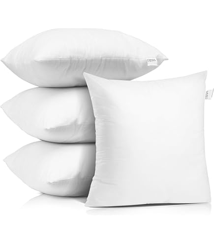 Amazon.com: Fixwal 26x26 Inches Pillow Inserts Set of 4, White