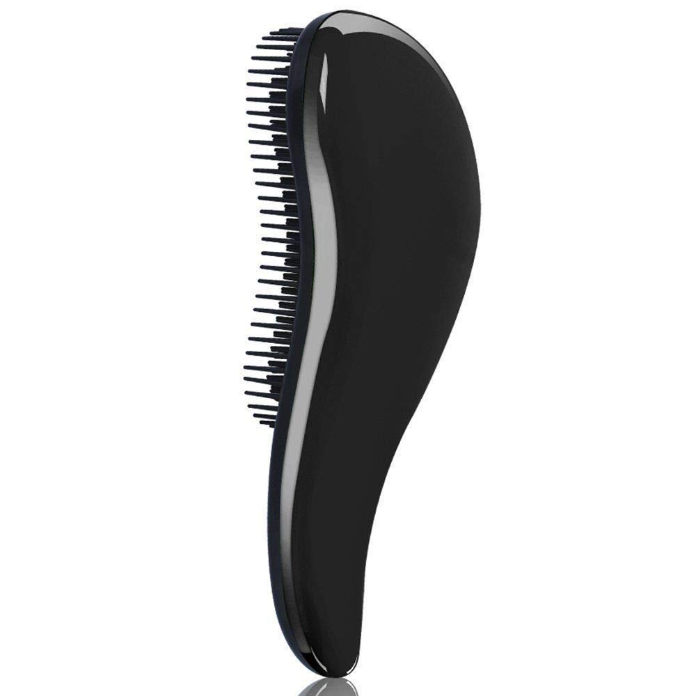 Hari's Tangle Wand Detangling Hair Brush Massage Comb- Glide the Detangler Brush through Tangled hair- All Hair Types Thin, Thick, Curly, Straight, Wet, Dry - Best Brush/Comb For Women, Girls(Black)