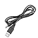 TENINYU USB 2.0 A Male to DC 4.0x1.7mm 5 Volt 24AWG DC Barrel Jack Power Cable 3FT (Max 2.5 Ampere Power Cable, Center PIN Positive), 2Pack