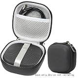 Matte Black Protective Case for Bose SoundLink Micro Bluetooth Speaker, Best Color and Shape Matching, Featured Secure and Easy Pulling Out Strap Design, Mesh Pocket for Cable and accessorie