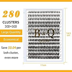 Lash Clusters 30D 50D-D-9-16MIX B&Q LASH Individual