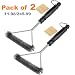 Homono 12-Inch 3-Sided Grill Brush (Pack of 2)