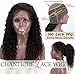 Chantiche Soft Curly 360 Lace Frontal Wig with High Ponytail and Baby Hair, Brazilian Remy Human Hair Wigs for Black Women with 150% Density Natural Color 18inches