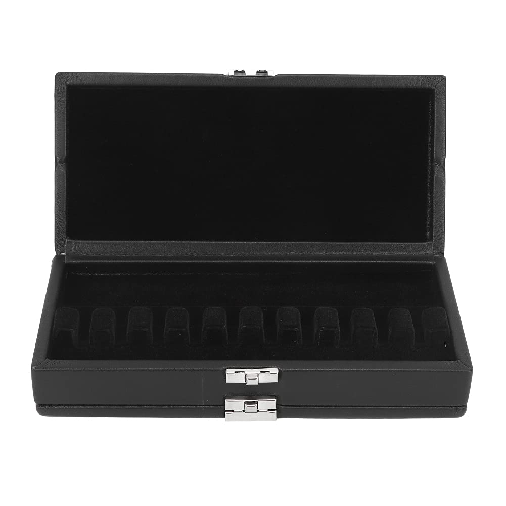 Lazimin Bassoon Reed Case, Black PU Leather, 20 Reeds, Wooden, Traditional Style