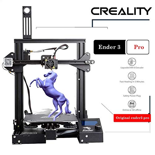 Creality Ender 3 Pro 3D Printer 8.6" x 8.6" x 9.8" with Meanwell Power Supply and Removable Cmagnet Build Surface Plates