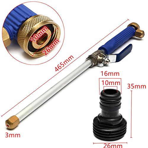 CAVEEN Jet Car Washer Power Hose Nozzle, Magic High Pressure Wand, Flexible Water Hose Nozzle Sprayer Extendable Home Garden Car Washing Glass Window Cleaning